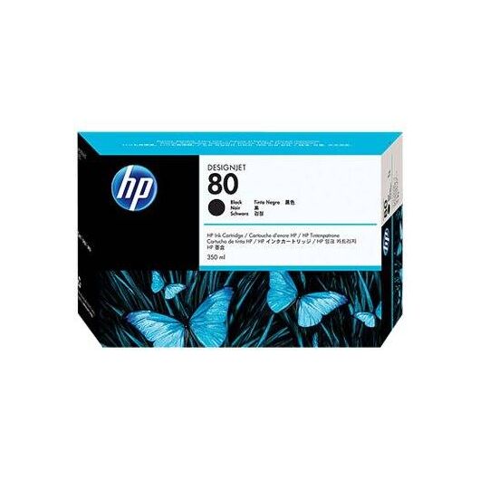 HP 80 350 ml black original ink cartridge | C4871A