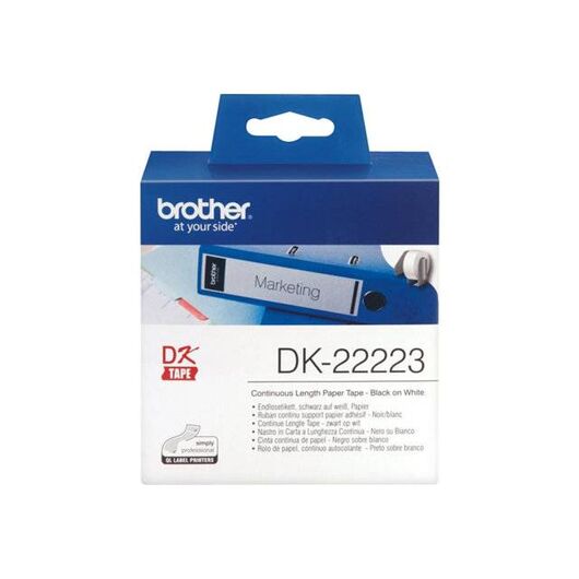 Brother DK-22223 Paper black on white Roll  | DK22223