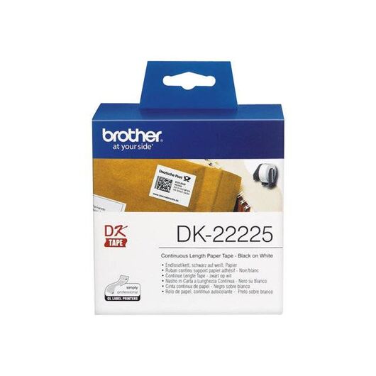 Brother DK-22225 Paper black on white Roll | DK22225