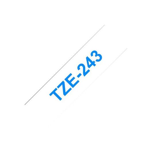 Brother TZe243 Blue on white Roll   | TZE243