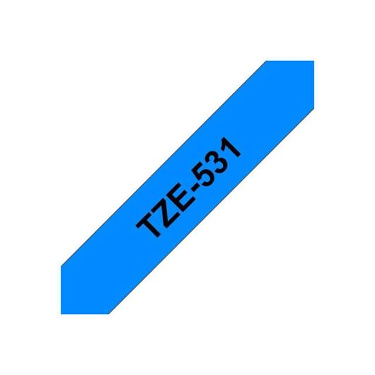 Brother TZe531 Black on blue Roll (1.2 cm x 8 m) | TZE531