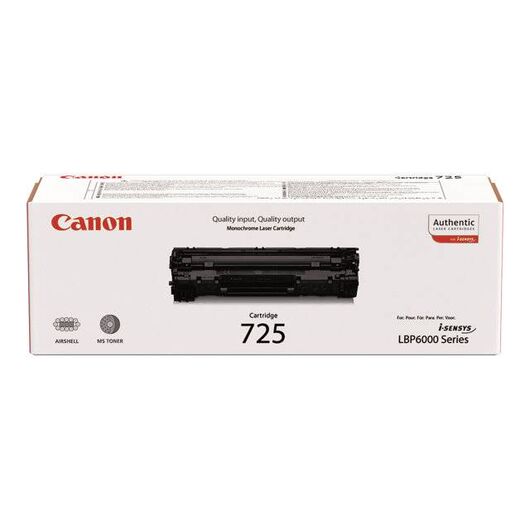 Canon CRG-725 Black original toner cartridge | 3484B002