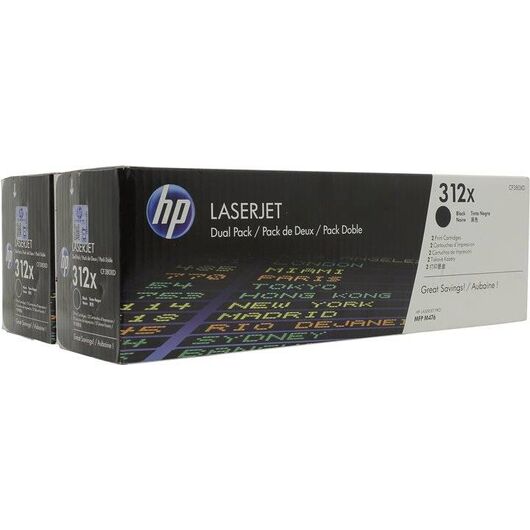 HP 312X 2-pack High Yield black original LaserJet | CF380XD