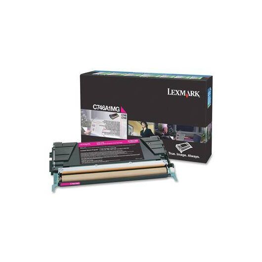 Lexmark Magenta original toner cartridge LCCP, | C746A1MG