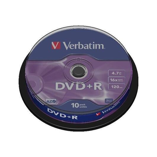 Verbatim DataLifePlus 10 x DVD+R 4.7 GB 16x | 43498