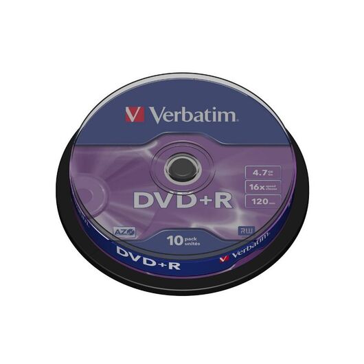 Verbatim DataLifePlus 10 x DVD+R 4.7 GB 16x | 43498