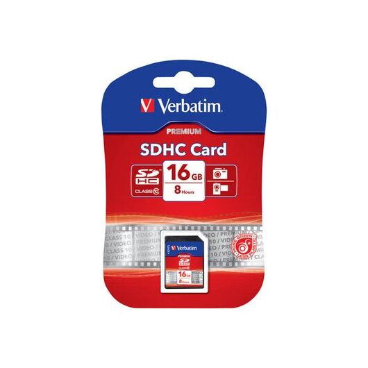 Verbatim Flash memory card 16 GB Class 10 SDHC | 43962