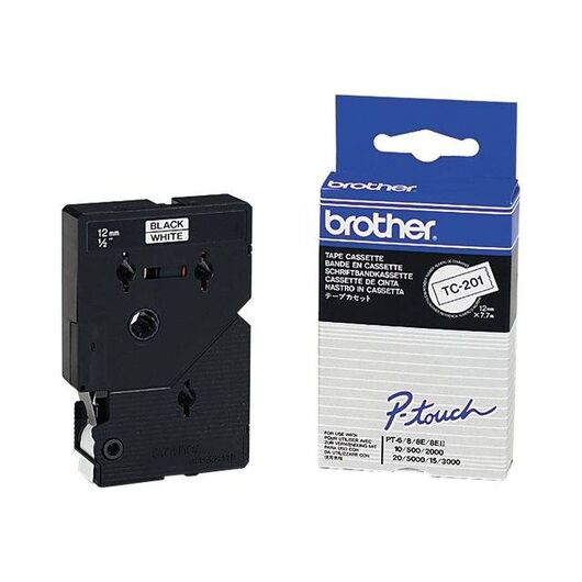 Brother Black white Roll (1.2 cm) 1 roll(s) labels | TC201