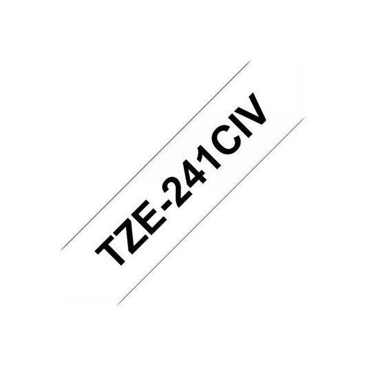 Brother TZe241CIV Black on white Roll | TZE241CIV