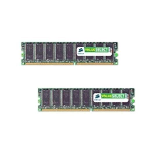 Corsair Value Select DDR2 2 GB: 2 x 1 GB | VS2GBKIT667D2