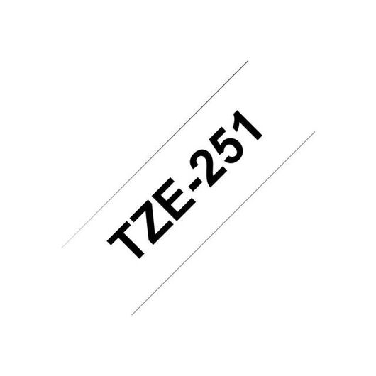 Brother TZe251 Black on white Roll   | TZE251