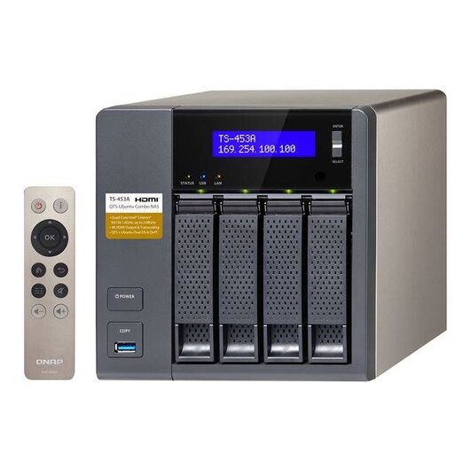 QNAP TS-453A NAS server 4 bays SATA 6Gbs RAID | TS-453A-8G