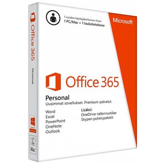 Microsoft Office 365 Personal Box pack (1 year) | QQ2-00543