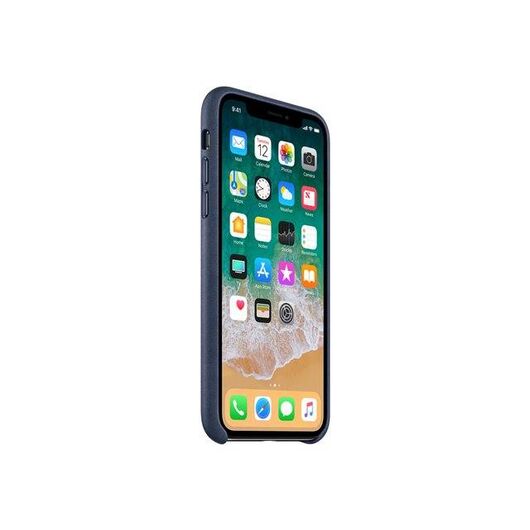 Apple Back cover for iPhone X leather blue | MQTC2ZMA