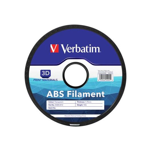 Verbatim Transparent 1 kg ABS filament ( 3D ) | 55005