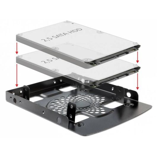 DeLOCK Installation frame 3.5" to 2 x 2.5" HDD| 18198