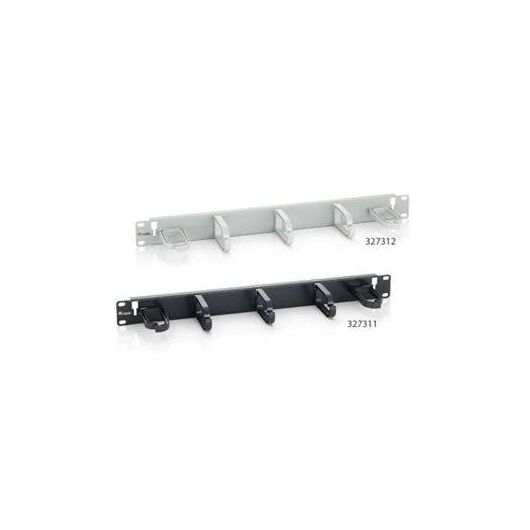 Equip Rack cable management panel black, RAL 9005 | 327311