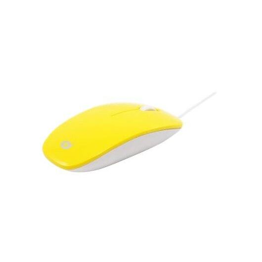 Conceptronic Mouse optical wired USB Yellow CLLM3BDESKY