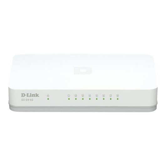 D-Link GO-SW-8GE Switch unmanaged 8 x 101001000 GO-SW-8GE