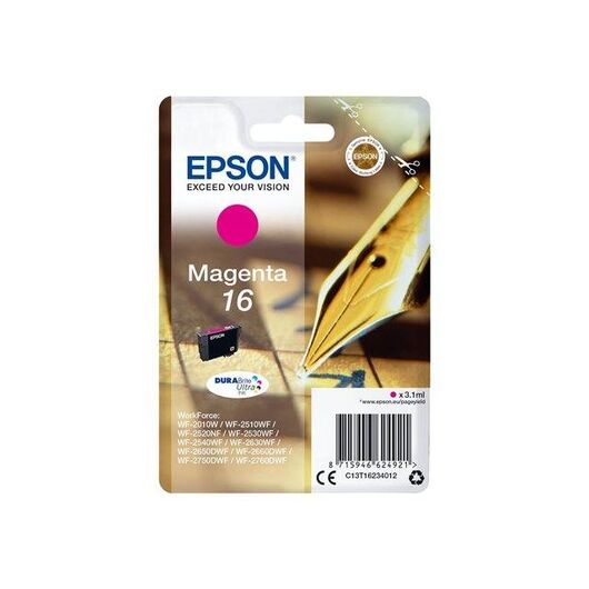 Epson 16 3.1 ml magenta original ink C13T16234012