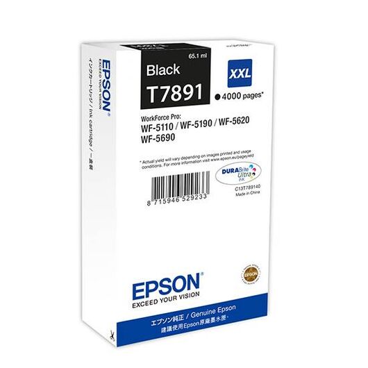 Epson T7891 65.1 ml XXL size black original C13T789140