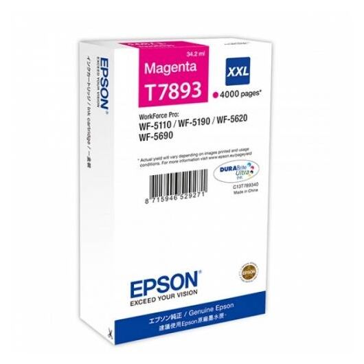 Epson T7893 1 34.2 ml XXL size magenta print C13T789340