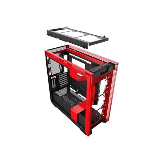 NZXT H series H710i Mid tower extended red,  black CA-H710I-BR