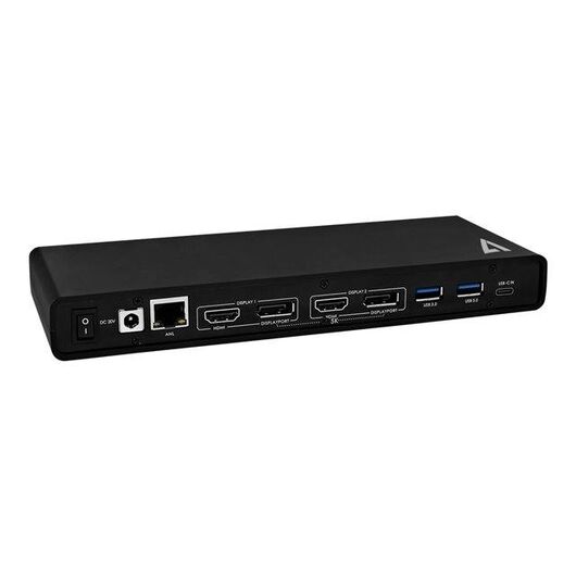 V7 UCDDS-1E Docking station USB-C USB3.0  2x HDMI, 2 x DP, GigE