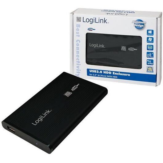 LogiLink Enclosure 2,5 inch S-ATA HDD USB 2.0 Alu UA0041B