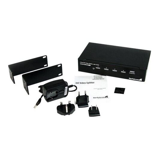 StarTech.com 4 Port DVI Video Splitter with Audio  ST124DVIA