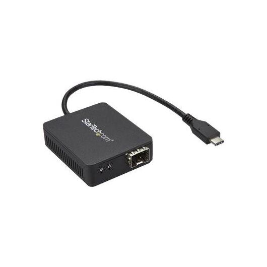 StarTech.com USB C to Fiber Optic Converter US1GC30SFP