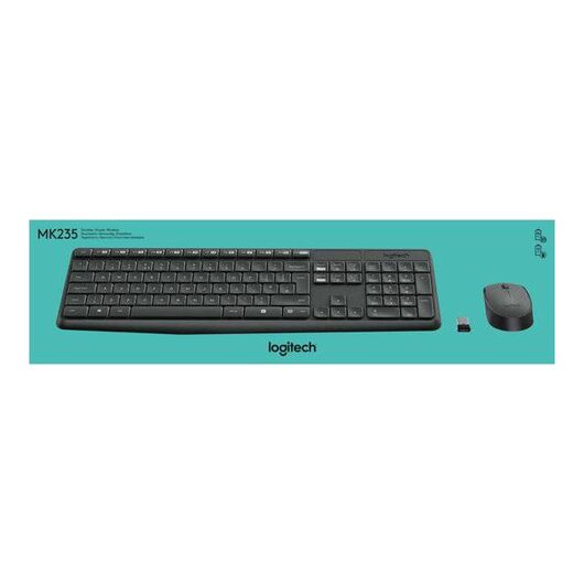 Logitech MK235 Keyboard and mouse set wireless US  920-007931