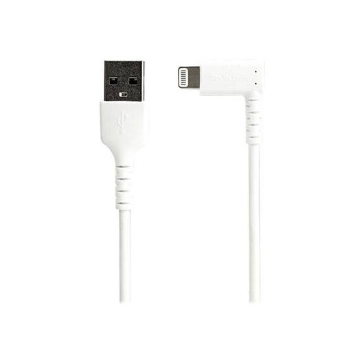 StarTech.com 2m 6.6ft Angled Lightning to USB White RUSBLTMM2MWR