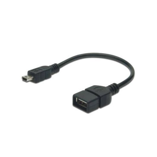 ASSMANN USB cable mini-USB Type B (M) to USB (F)