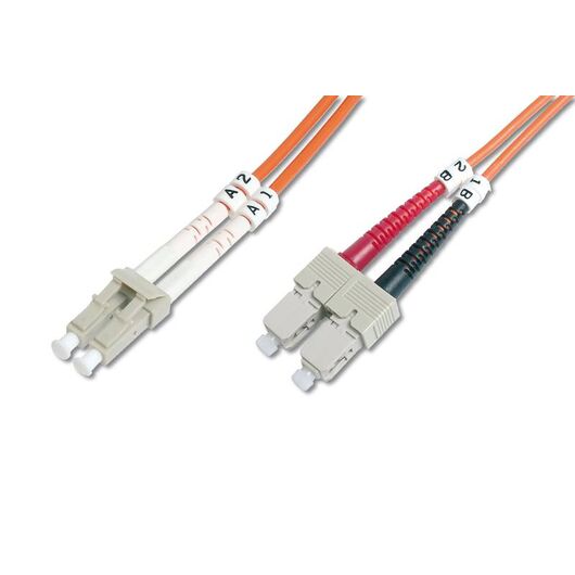 DIGITUS Patch cable LC multi-mode (M) to SC 2m orange DK-2532-02