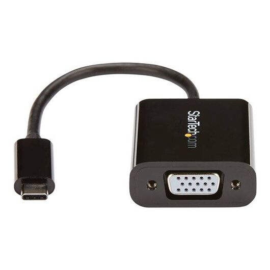 StarTech.com USB-C to VGA Adapter Black 1080p CDP2VGA