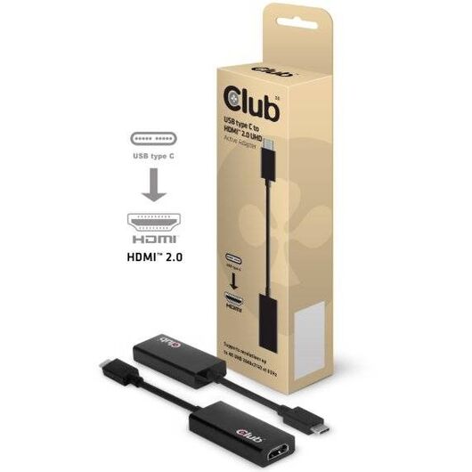 Club 3D USB 3.1 Type C to HDMI 2.0 UHD Active CAC-1504