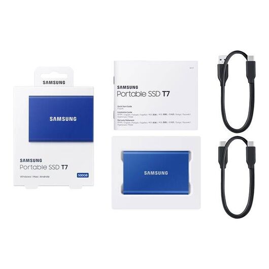 Samsung Portable SSD T7 blue 500GB USB-C MU-PC500HWW