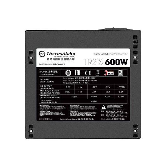 Thermaltake TR2 S 600W Power supply PS-TRS-0600NPCWEU-2