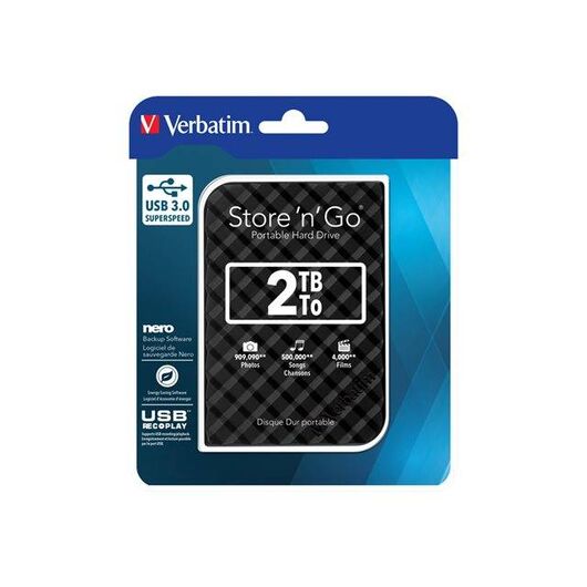 Verbatim Store 'n' Go Portable Hard drive 2 TB 53195