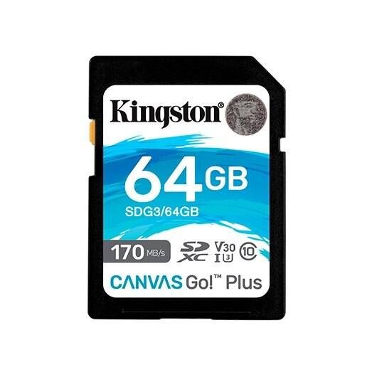 Kingston Canvas Go! Plus Flash memory card 64 GB SDG364GB