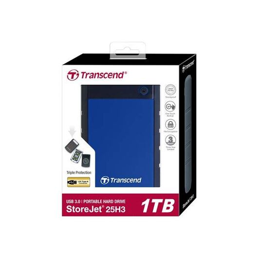 Transcend StoreJet 25H3B Hard drive 1 TB TS1TSJ25H3B
