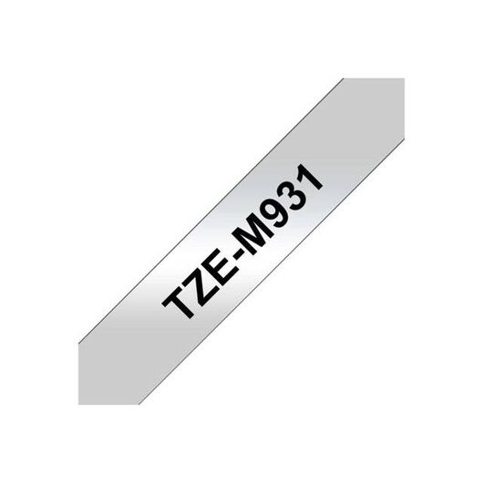 Brother TZe-M931 Black on matte silver Roll (1.2 TZEM931