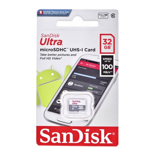 SanDisk Ultra Flash memory card 32 GB SDSQUNR-032G-GN3MN