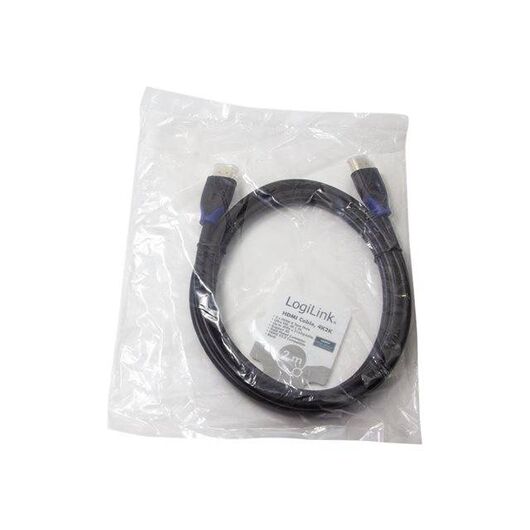 LogiLink HDMI with Ethernet cable 2m black 4K CH0062