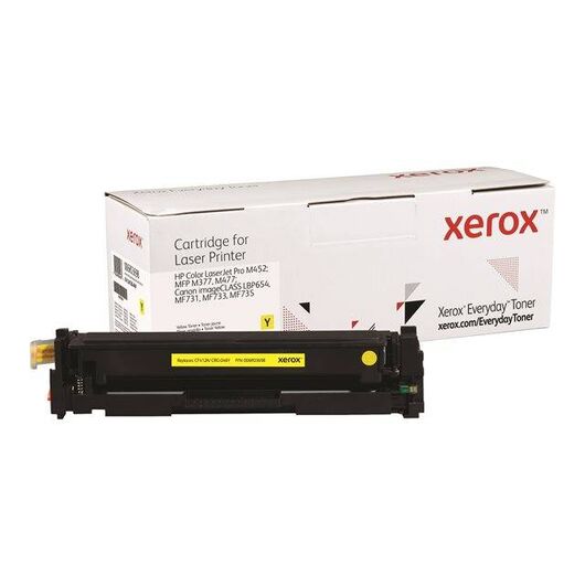 Yellow compatible toner (alternative for: HP CF412A, Canon CRG-046Y)