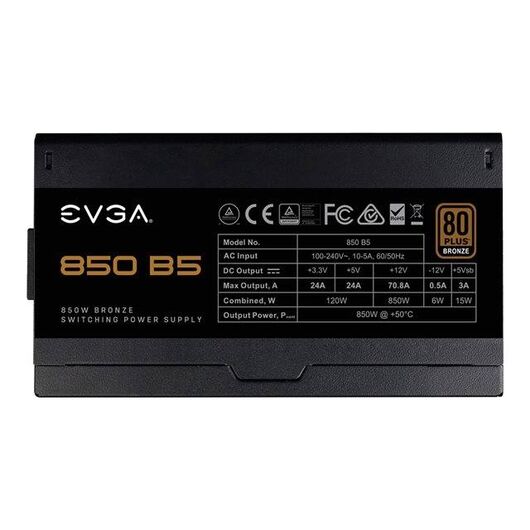 EVGA 850 B5  Power supply 850Watt 80PLUS Bronze