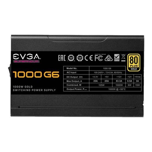 EVGA SuperNOVA 1000 G6 Power supply  1000Watt 80PLUS Gold