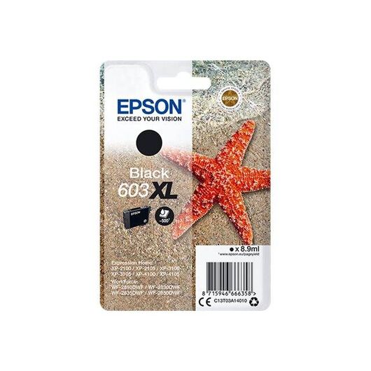 Epson 603XL 8.9 ml XL black original blister C13T03A14010