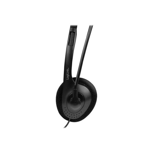 LogiLink HS0052 Headset on-ear wired 3.5 mm jack HS0052